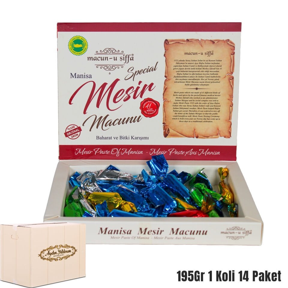 Manisa Mesir Macunu Special 195 Gr Koli – Coğrafi İşaretli, Toptan Satış | Macun-u Şiffa