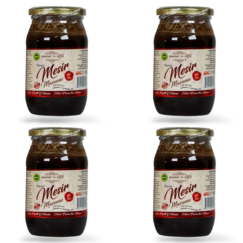4 Adet 420 gr Manisa Mesir Macunu Seti – Coğrafi İşaretli, Geleneksel Lezzet