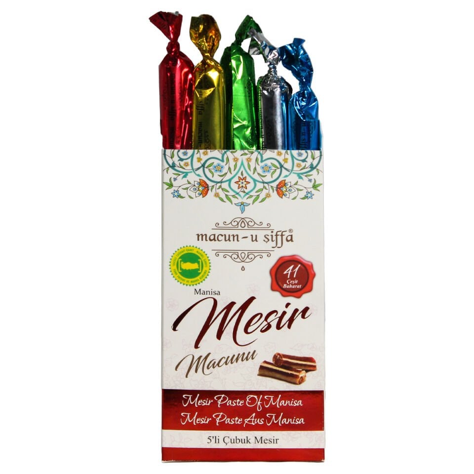 Klasik 5’li Manisa Mesir Macunu Seti (Coğrafi İşaretli – Osmanlı Tarifli)