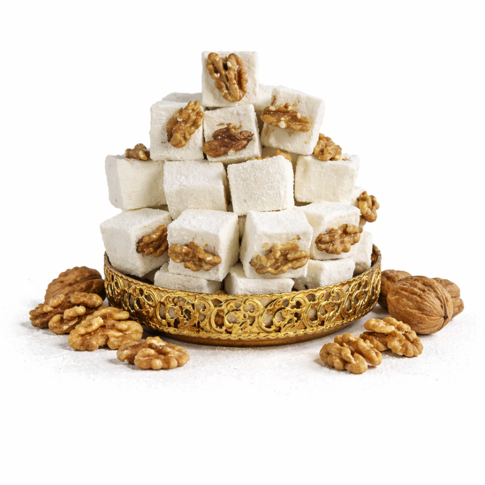 Cevizli Sultan Lokum – Glikozsuz, Günlük Üretim, Üreticiden Halka